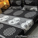 Fleece Bedsheet King Size-3Pcs-Design-612